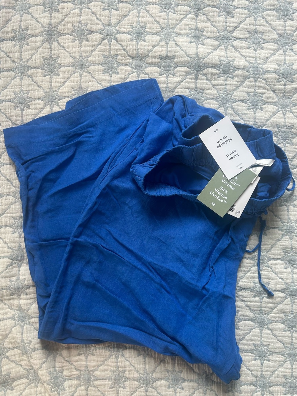 Blue H&M Linen Pants